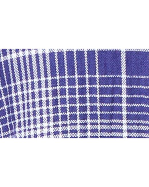 Foxcroft Blue Rhea Plaid Easy Care Button-Up Shirt