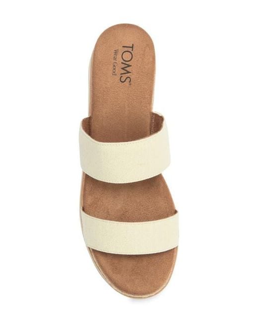 TOMS Metallic Lilo Platform Wedge Sandal