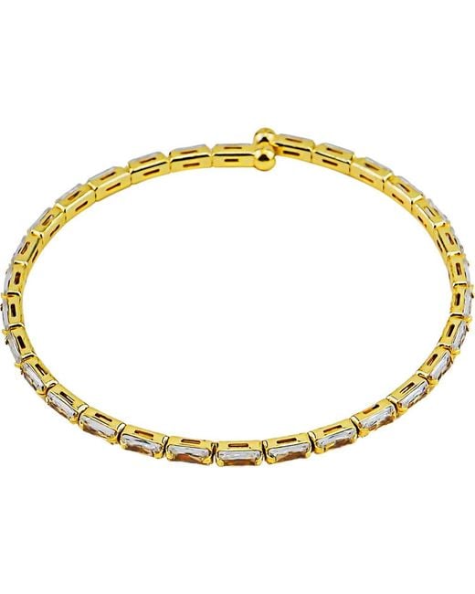 Panacea Metallic Crystal Flex Cuff Bracelet