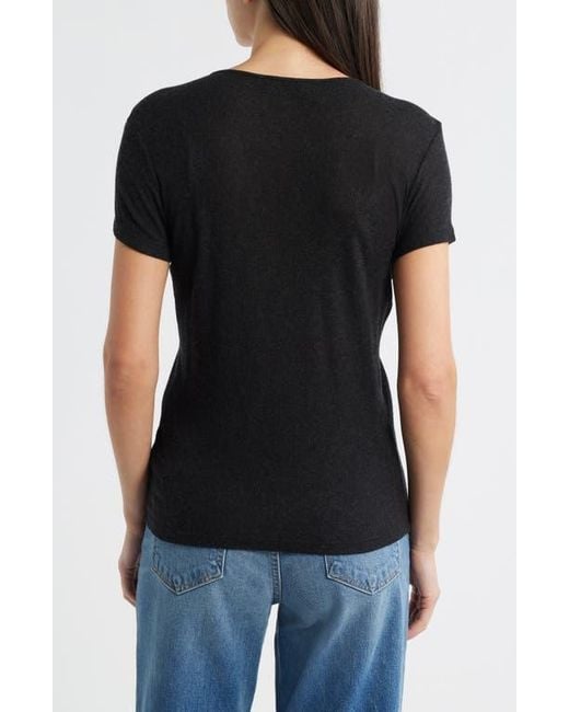 Mavi Black Basic Wool Blend T-Shirt