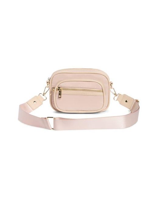 Madden Girl Pink Nylon Camera Bag