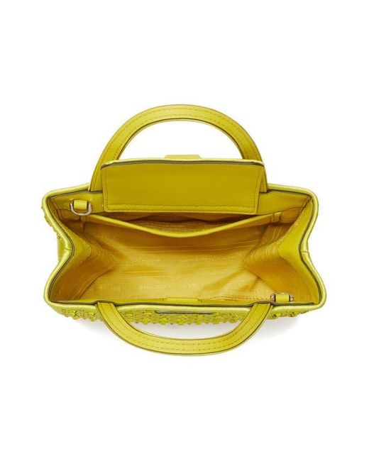 Kate Spade Yellow Sam Icon Crystal Embellished Crossbody Bag