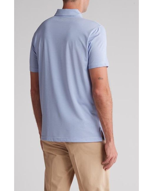 Brooks Brothers Blue Stripe Performance Golf Polo for men
