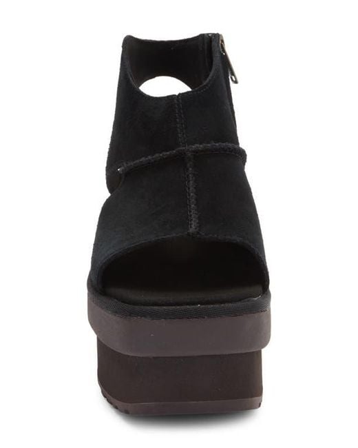 Ugg Black New Heights Platform Sandal