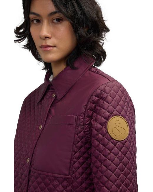 Scotch & Soda Purple Thyrni Water Repellent Shacket