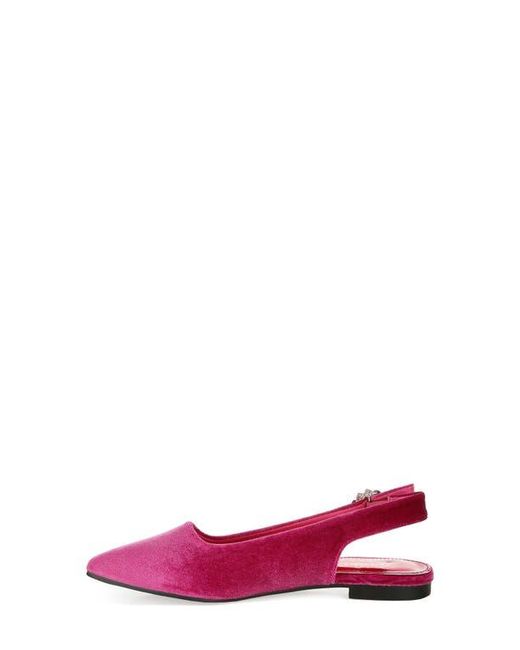 LONDON RAG Red Dolan Slingback Flat