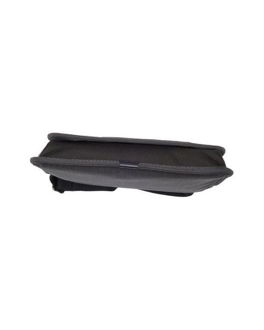 Tumi Black Small Nylon Flap Crossbody Bag for men