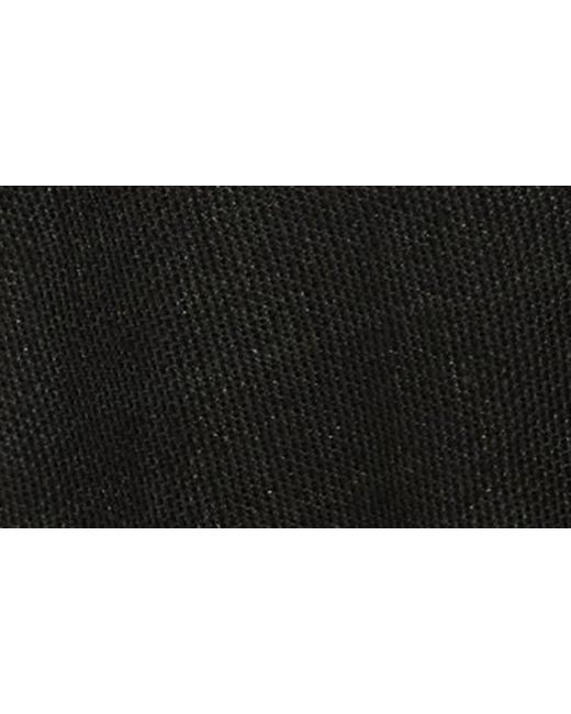 Eileen Fisher Black Short Sleeve V-neck Organic Linen Sweater