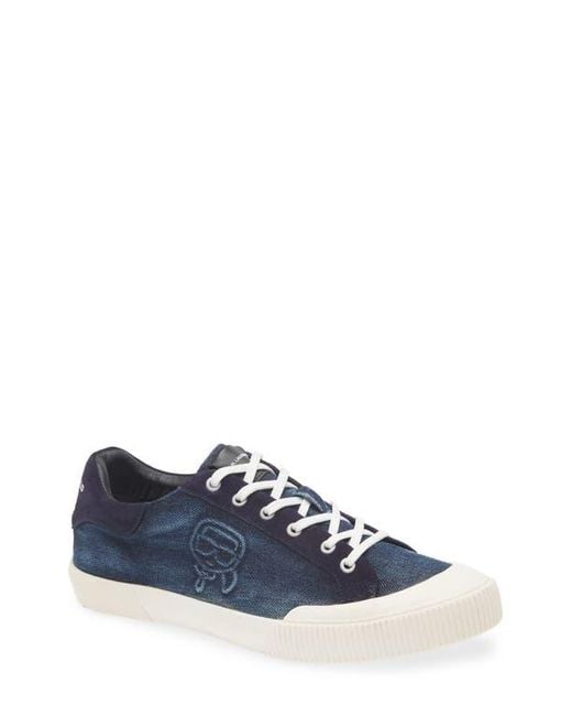 Karl Lagerfeld Blue Low Top Sneaker for men