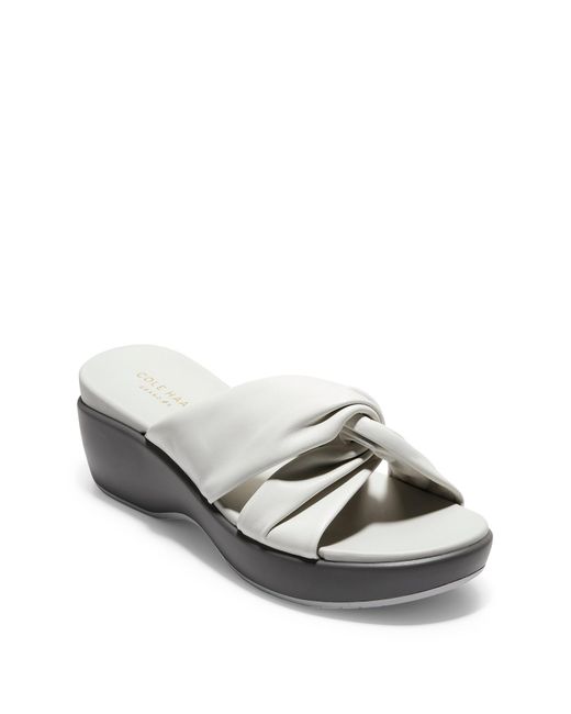 aubree grand knotted slide sandal