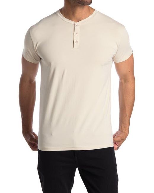 Xray Jeans White Short Sleeve Henley for men
