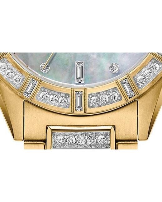Citizen Metallic Crystal Mother-of-Pearl Bracelet Watch