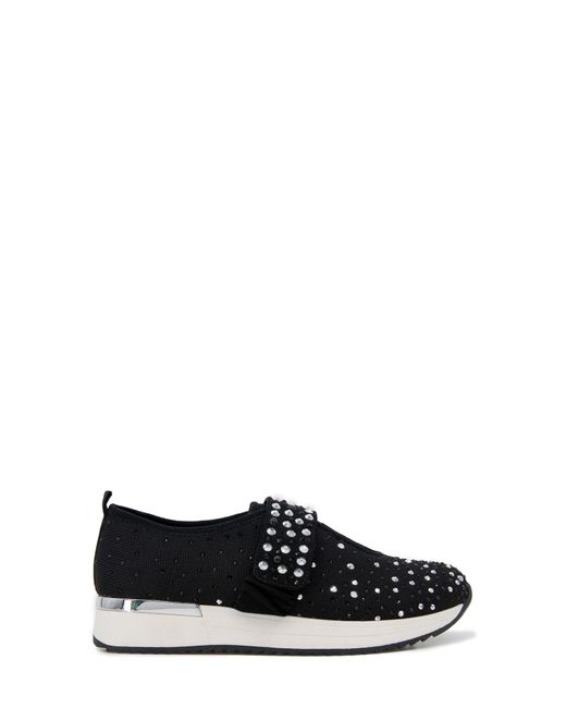 Kenneth Cole Black Cameron Crystal Mary Jane Sneaker