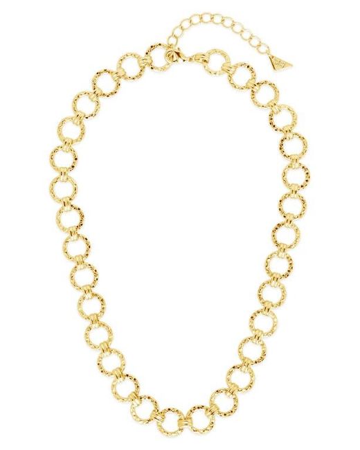 Sterling Forever Metallic Molten Chain Necklace