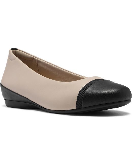Clarks Black Cathrynn Skimmer Flat