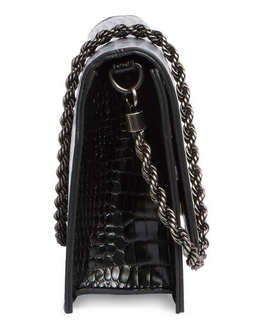 BCBGMAXAZRIA Black Chain Strap East/West Clutch