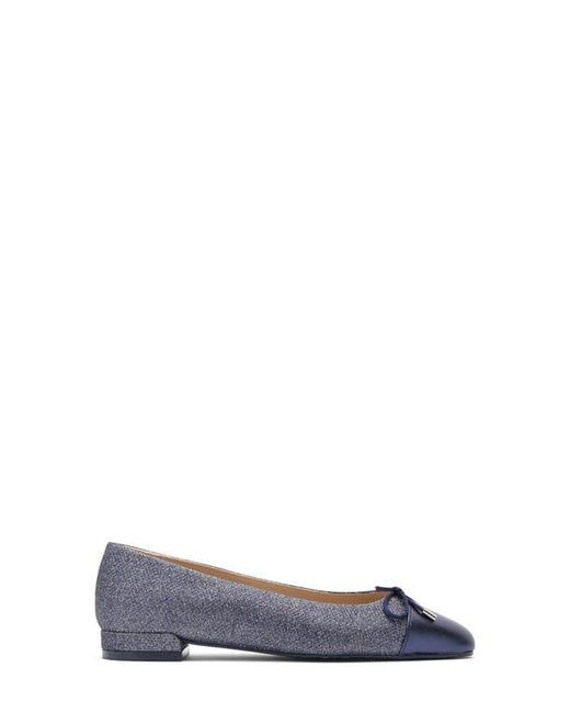 Stuart Weitzman Blue Sleek Bow Flat