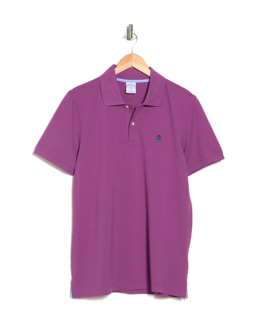 Brooks Brothers Red Cotton Piquè Polo for men