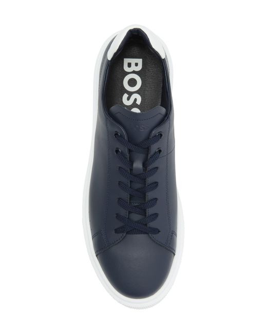 Boss Blue Colyn Hybrid Leather Sneaker (men) for men