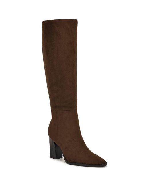 Nine West Brown Zeran Knee High Boot