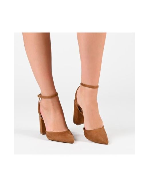 Journee Collection Brown Tyra Pump