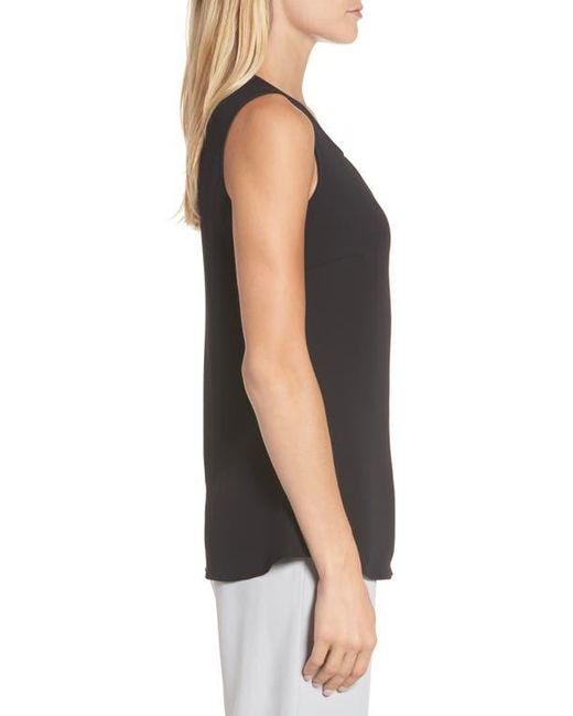 NIC+ZOE Black Easy Keyhole Tank Top