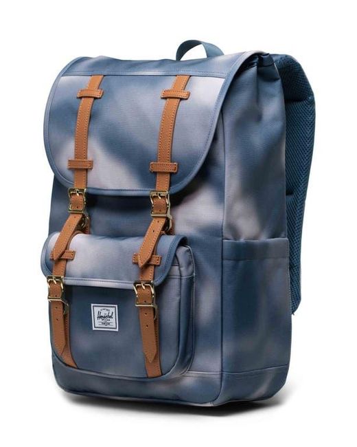 Herschel Supply Co. Blue Little America Recycled Polyester Mid Backpack