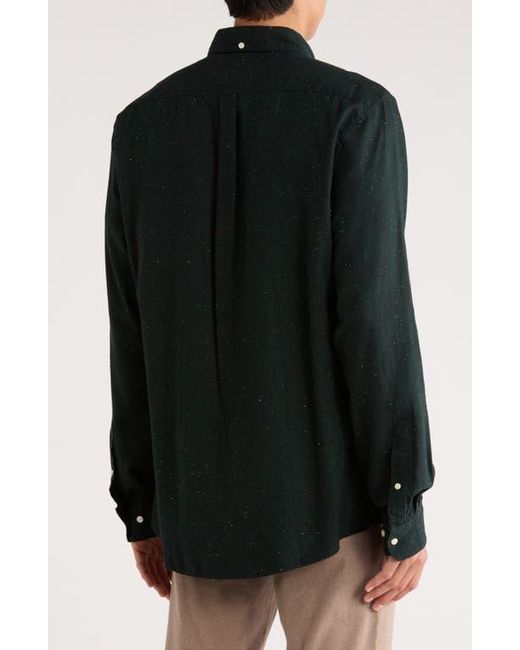 Barbour Black Tainsbury Tailored Fit Button-Down Shirt for men