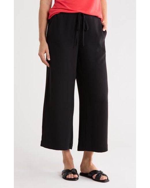 Nordstrom Rack Black Flat Front Drawstring Pants