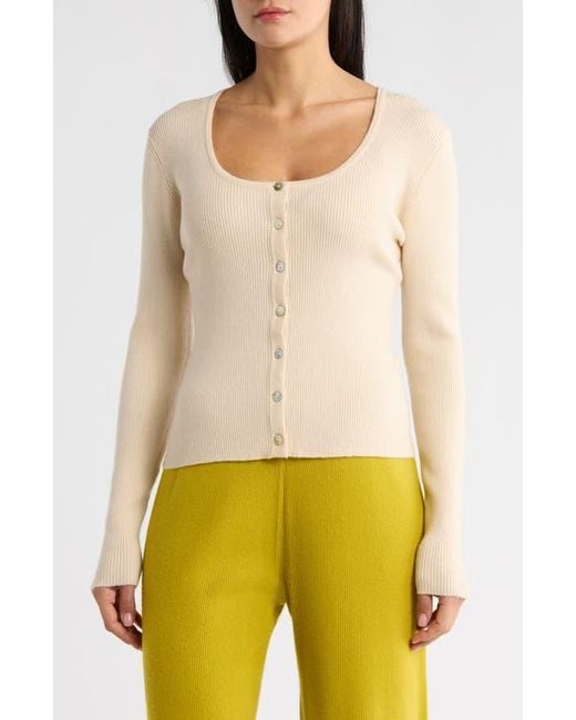 FRNCH Natural Ainoa Button-Up Sweater