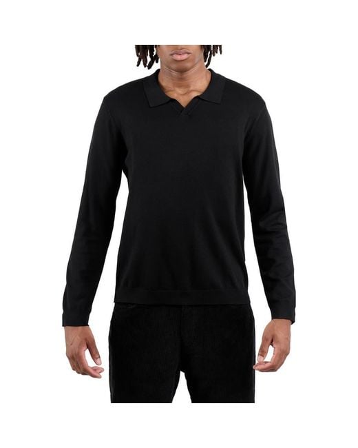 Xray Jeans Black John Collared Sweater for men