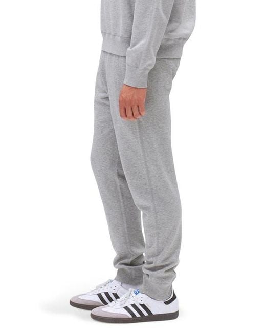Reigning Champ Gray Slim Fit Terry Sweatpants for men