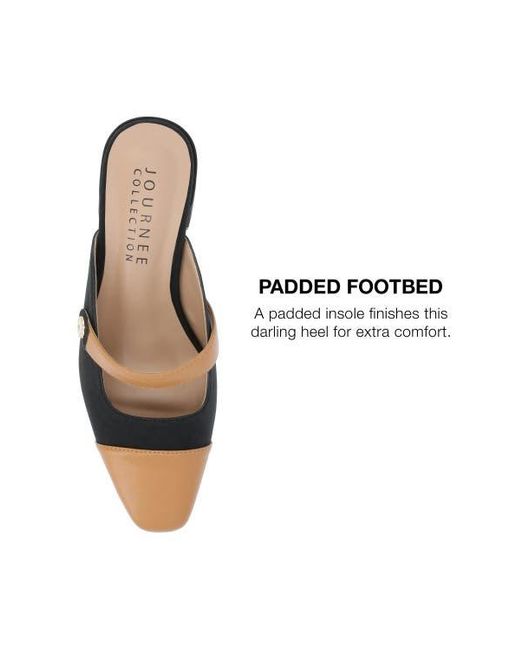 Journee Collection Black Dalla Pump