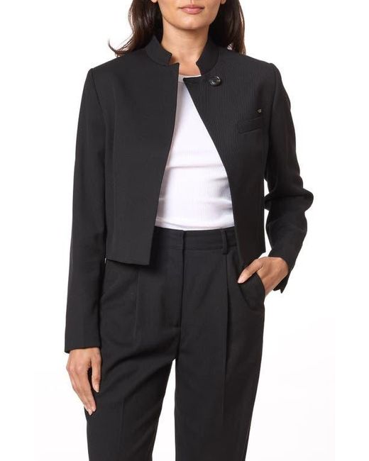 Scotch & Soda Black Tailored Crop Jacket