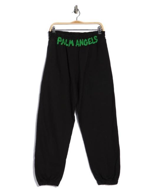 Palm Angels Black Logo Sweatpants for men