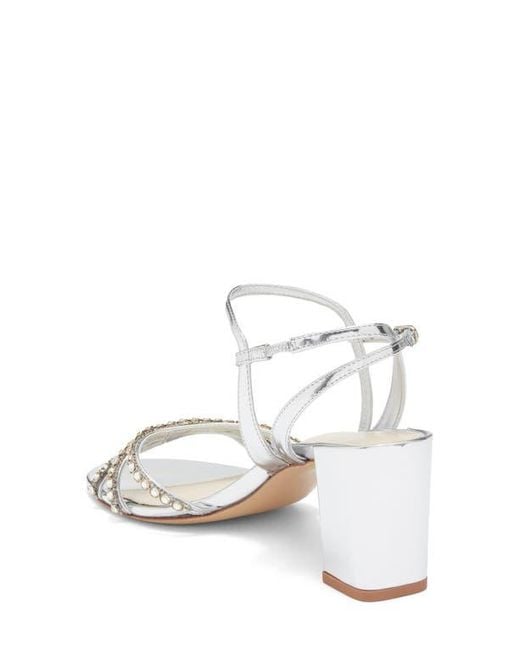 Alexandre Birman White Caged Ankle Strap Sandal