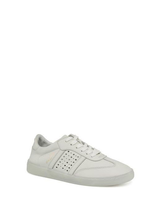 J/Slides White Hunter Leather Sneaker