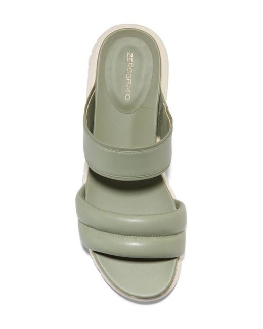 Cole Haan Green Zerogrand Double Band Slide Sandal