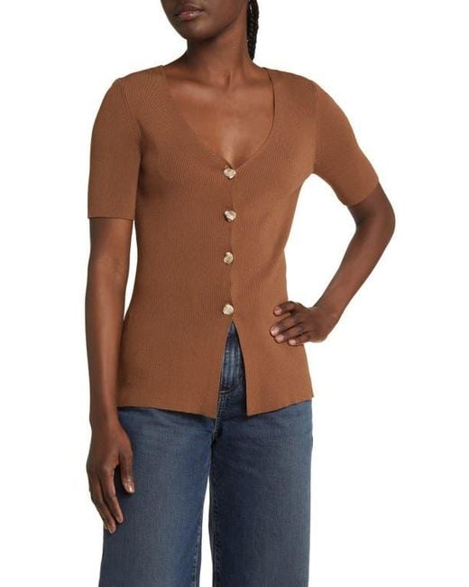 Rails Blue Arden Rib Cardigan