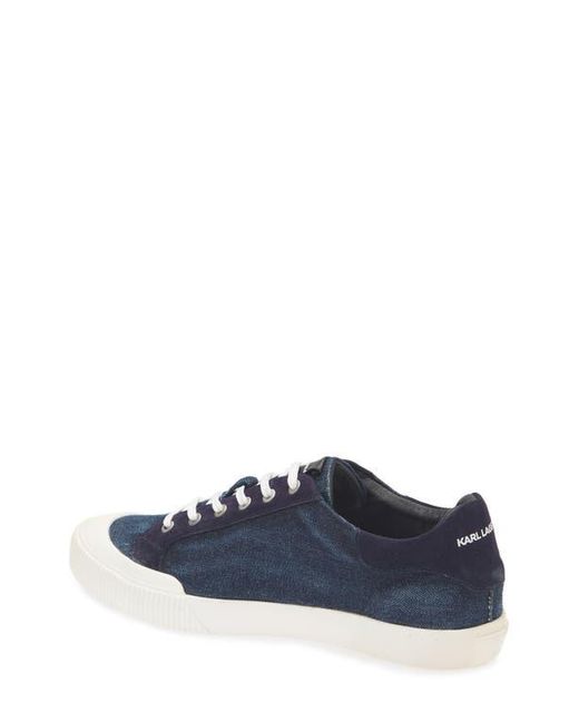 Karl Lagerfeld Blue Low Top Sneaker for men