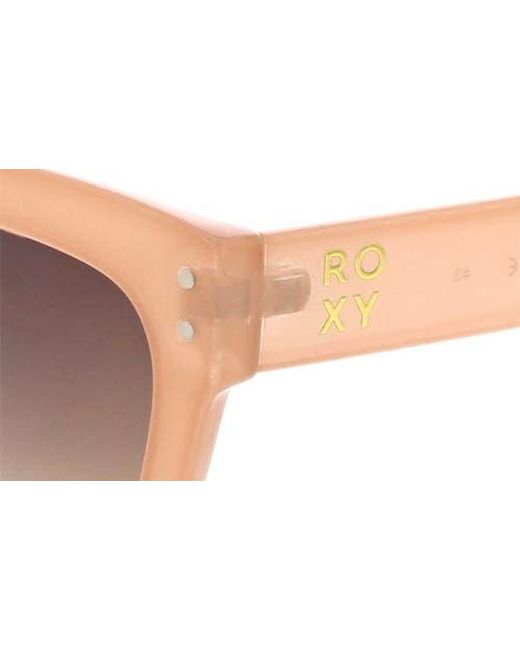Roxy Pink Swept 55Mm Rectangular Sunglasses