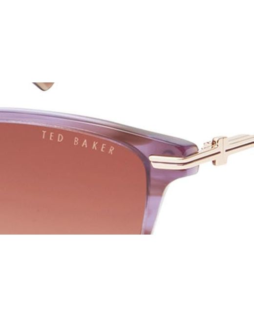Ted Baker Pink 57mm Cat Eye Sunglasses