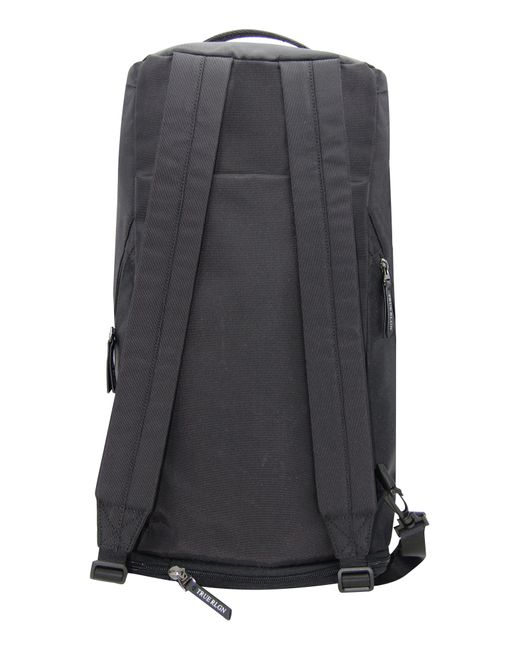 True Religion Black Switch Convertible Duffle Backpack for men