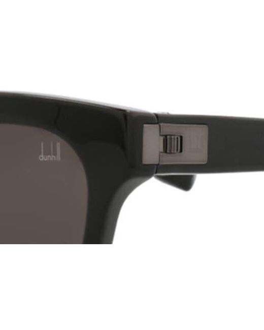 Dunhill Black 53Mm Rectangular Sunglasses for men