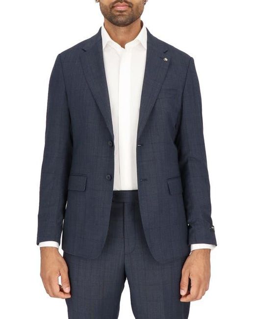 Scotch & Soda Blue Check Stretch Wool Sport Coat for men