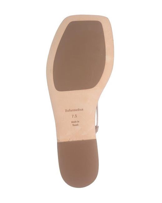 Reformation Pink Vicky Rosette Sandal