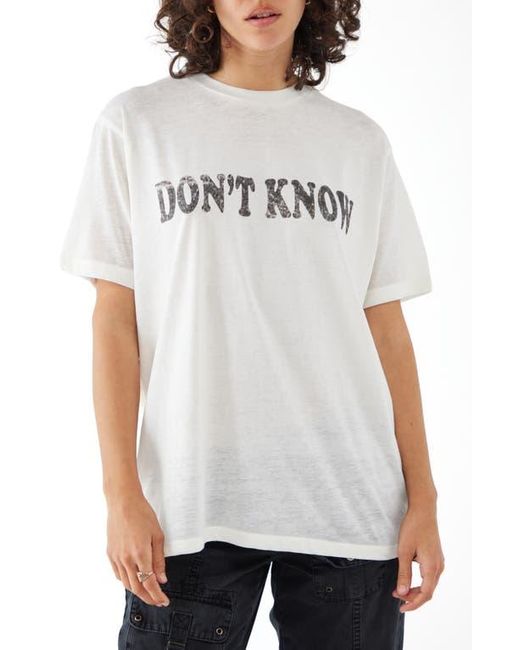 BDG Gray Don'T Know Graphic T-Shirt