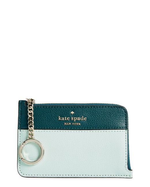 Kate Spade Green Zip Cardholder Wallet