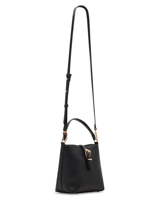 Anne Klein Black Top Handle Bucket Bag