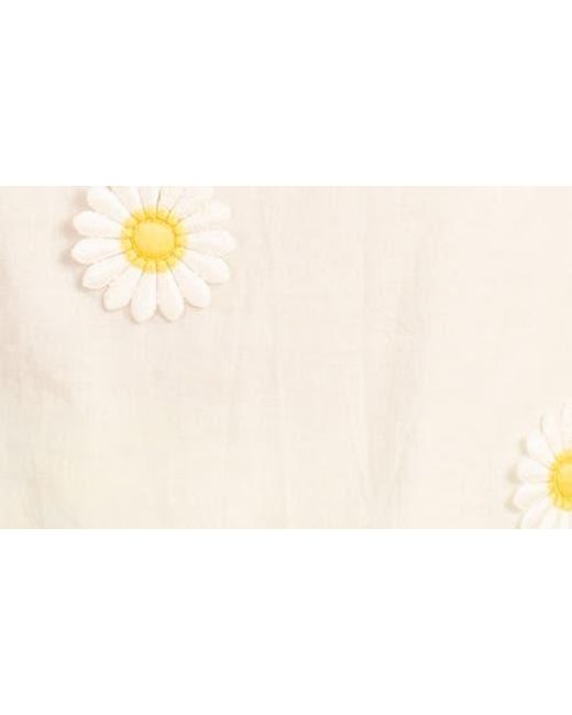 Trina Turk Green Rancho Daisy Appliqué Halter Tank